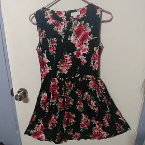 Black floral dress